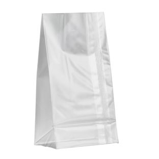 Block bottom bags with sealing seam, OPP foil, 80 x 50 x 150 mm | 40 µm
