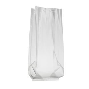 Gusseted bags with sealing seam, OPP foil 30 mµ, 100 x 80 x 270 mm