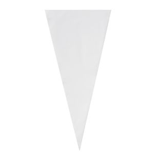 Cone bag, PP foil 40 micron 180 x 370 mm