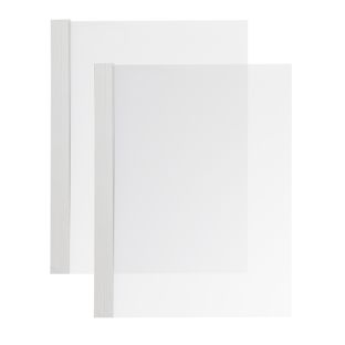 Binding cover foil, SureBind Nobless with groove grey|transparent 