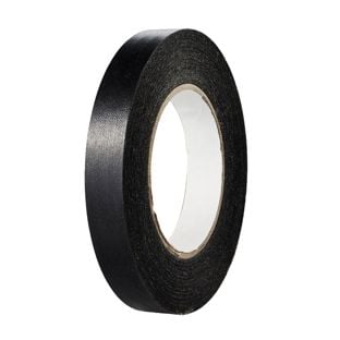Lemovací lepicí páska za nejlepší cenu, speciální papír, plátěná struktura černá  | 19 mm