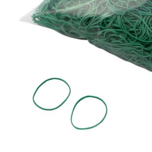 Rubber bands, green 