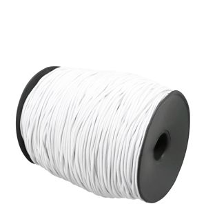 Gumové provázky 2,5 mm bílá  | 200 m