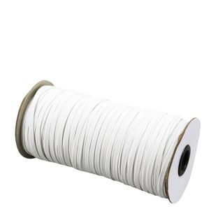 Plochá gumička 5 mm bílá  | 130 m