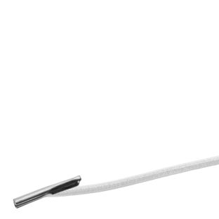 Elastic cords with two metal ends white | 160 mm