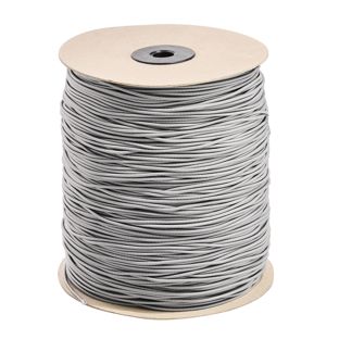 Elastic cords on reel, 2,2 mm grey 