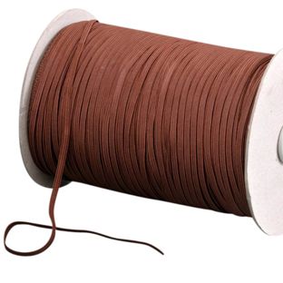 Flat elastic band 5 mm brown  | 500 m