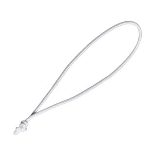 Elastic cord loops with knot white | 70 mm