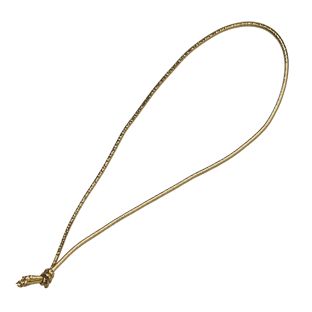 Elastic cord loops with knot 100 mm | gold 