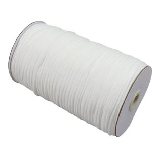 Gumové provázky, 3 mm, extra měkké bílá  | 200 m