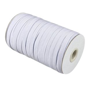 Plochá gumička 8 mm bílá 