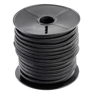 Elastic rope 6 mm black 