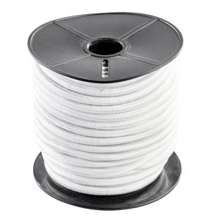 Elastic rope 6 mm white 