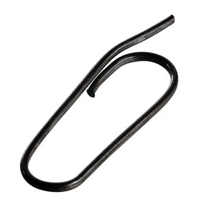 Label attachment loops oval-shaped 