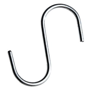 S-hooks, 35 mm long, zinc-plated 35 mm
