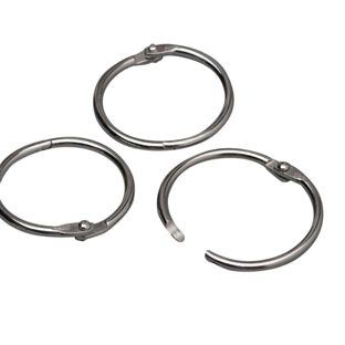 Binding rings metal 25 mm  | silver 