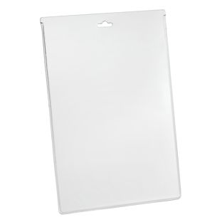 ID pockets for A6, portrait, rigid PVC, with euro hole 