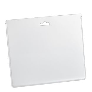 ID pockets for A7, landscape, rigid PVC, with euro hole 