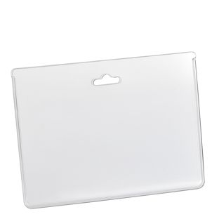 ID pockets for credit card size, landscape, rigid PVC, with euro hole 