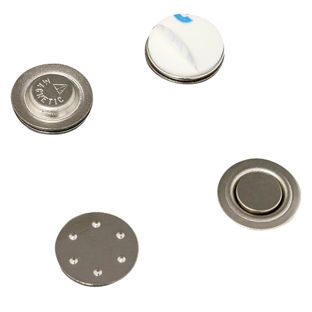 Magnetic catch for badge holders, round, self-adhesive 
