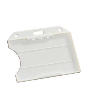 ID card holders hard plastic, open white 