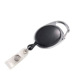Retractable badge reel black 
