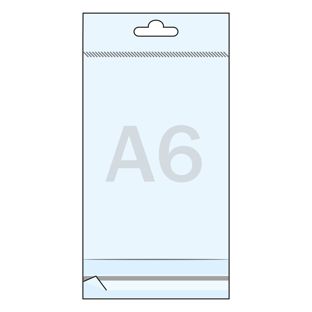 Header bags, OPP foil 30 micron 110 x 155 mm 