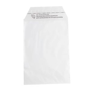 Folie se samolepicí klopou, opětovně uzavíratelné provedení, PE folie, transparentní 119 x 162 mm - recyklovaný materiál  | 50 µm