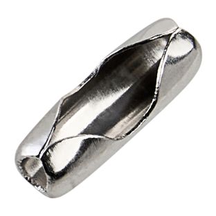 Vtlačovací uzávěry pro kuličkové řetízky 2.4 mm | stříbrná 