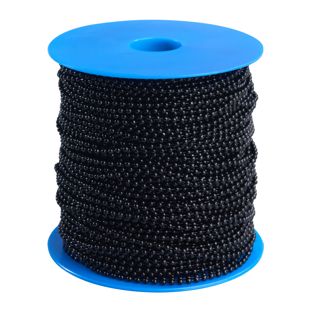 Ball chain reels, 100 m | 2.4 mm | black  | metal 