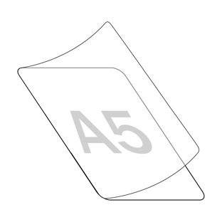 Self laminating cards 160 x 222 mm, for A5 A5