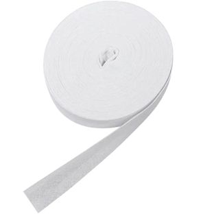 Bias binding tape, cotton, 20 mm, white (reel with 25 m) 