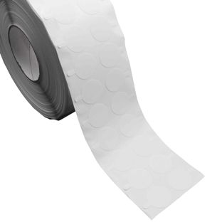 Double-sided adhesive discs, ø = 50 mm, permanent/permanent (2,500 pieces per roll) 50 mm | 2500 pcs