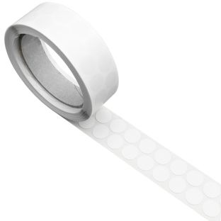 Fabric adhesive discs, white 15 mm | 1000 pcs