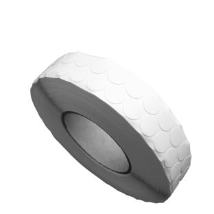 Fabric adhesive discs, white 15 mm | 5000 pcs