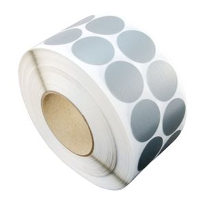 Fabric adhesive discs, silver 