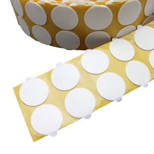 Double-sided foam adhesive discs, 1 mm thick, permanent/permanent 40 mm | 2.500 pce