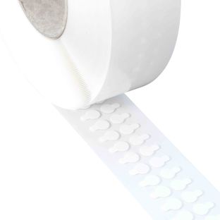 Double sided adhesive discs, acrylic foam, 1 mm thick, permanent/permanent 10 mm | 3.000 pce