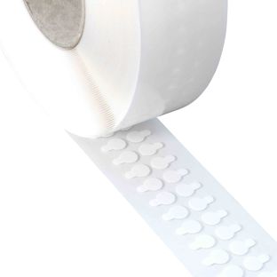 Double sided adhesive discs, acrylic foam, 1 mm thick, permanent/permanent 20 mm | 3.000 pce