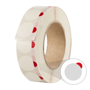 Lepicí body, ø = 28 mm, s jazýčkem pro uchopení, slabá přilnavost (1 250 kusů na roli) 