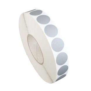 Fabric adhesive discs, silver 1 line | 30 mm | 2.000 pce