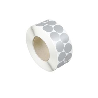 Fabric adhesive discs, silver 2 lines | 30 mm | 2.000 pce