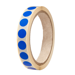 Coloured adhesive discs, dark blue  | 13 mm