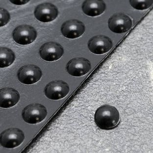 Bumpers, hemispherical, self-adhesive 10 mm | black 