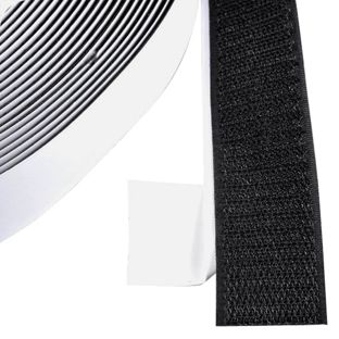 Hook tape self-adhesive, for hook and loop fasteners (roll with 25 m) 