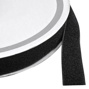 Hook and loop fasteners - tape, for sewing, loops only (Roll with 25 m) 