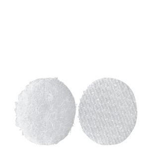 Hook and loop dots set on sheets 13 mm | white  | Set - hook and loop  | 140 pair