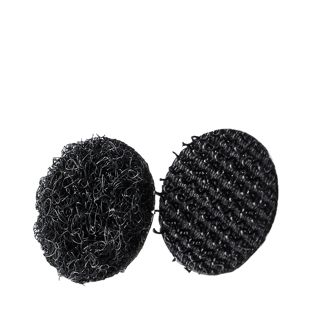 Hook and loop dots set on sheets 13 mm | black  | Set - hook and loop  | 140 pair