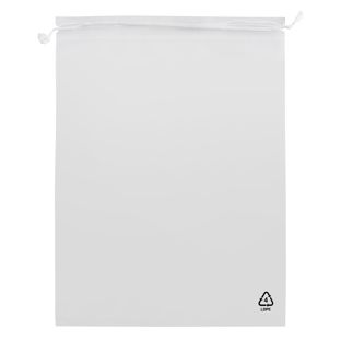 Drawstring bags, LDPE foil 50 micron 300 x 440 mm