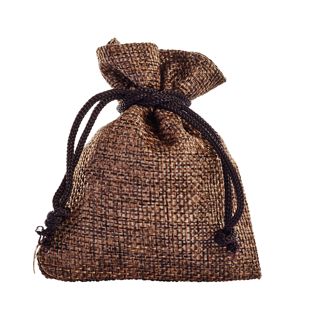 Jute bags 80 x 100 mm  | dark brown 